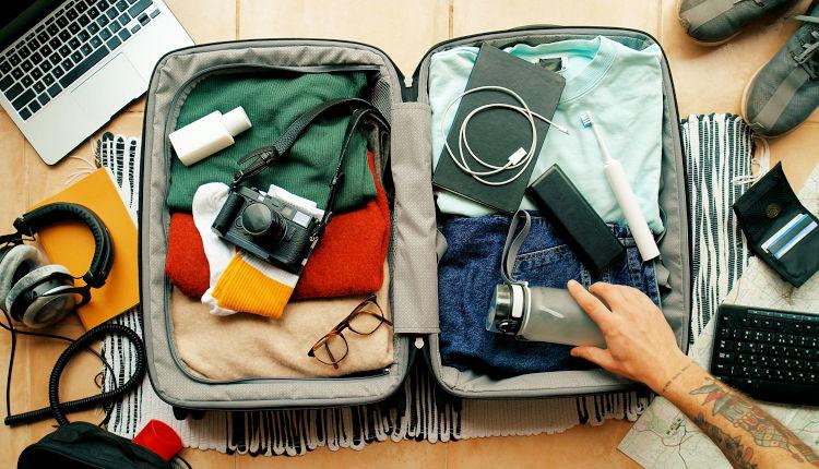 Pack your liquids and electronic devices at the top of your carry on bag when travelling